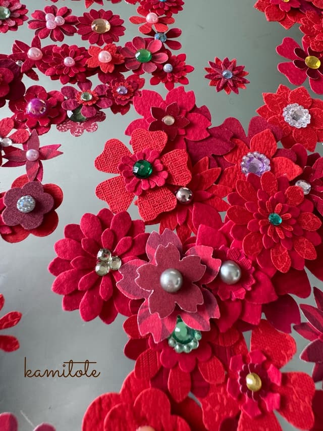 Red Flowers Two Sizes
(1.5-2.5cm)